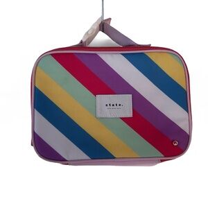 State Rogers Lunchbox. Rainbow and Pink.